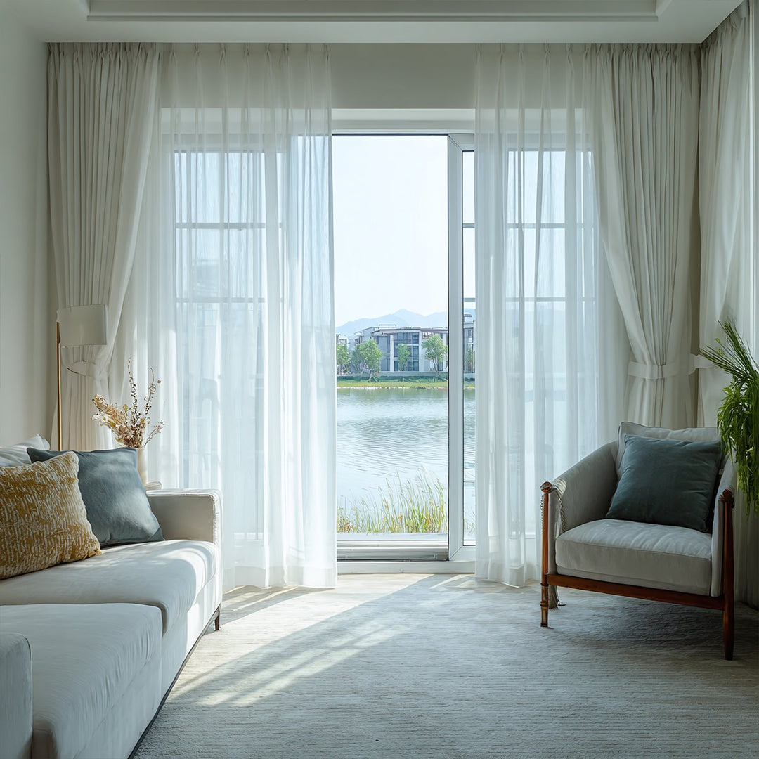 Airy Living Room Sheer Curtains
