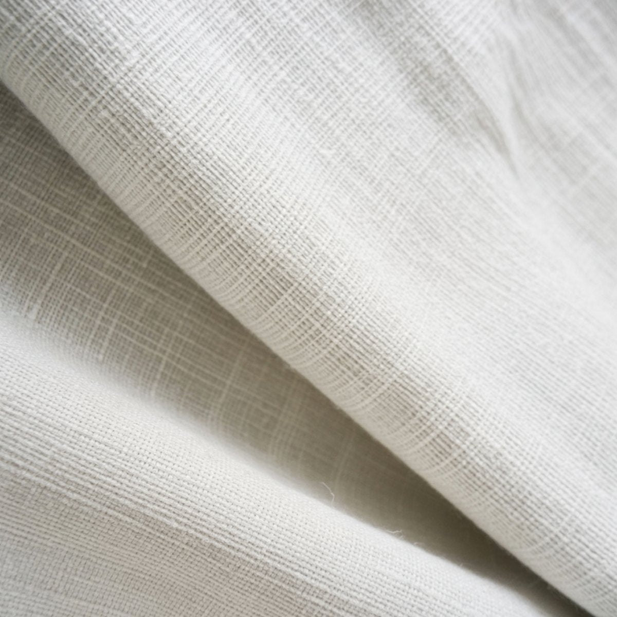Natural Linen Pleated Blackout Solid Curtains Custom Modern Drapes