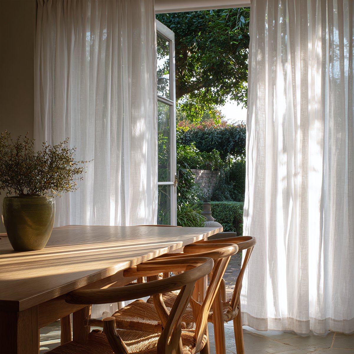 Light And Breathable Pleated Tulle Curtains