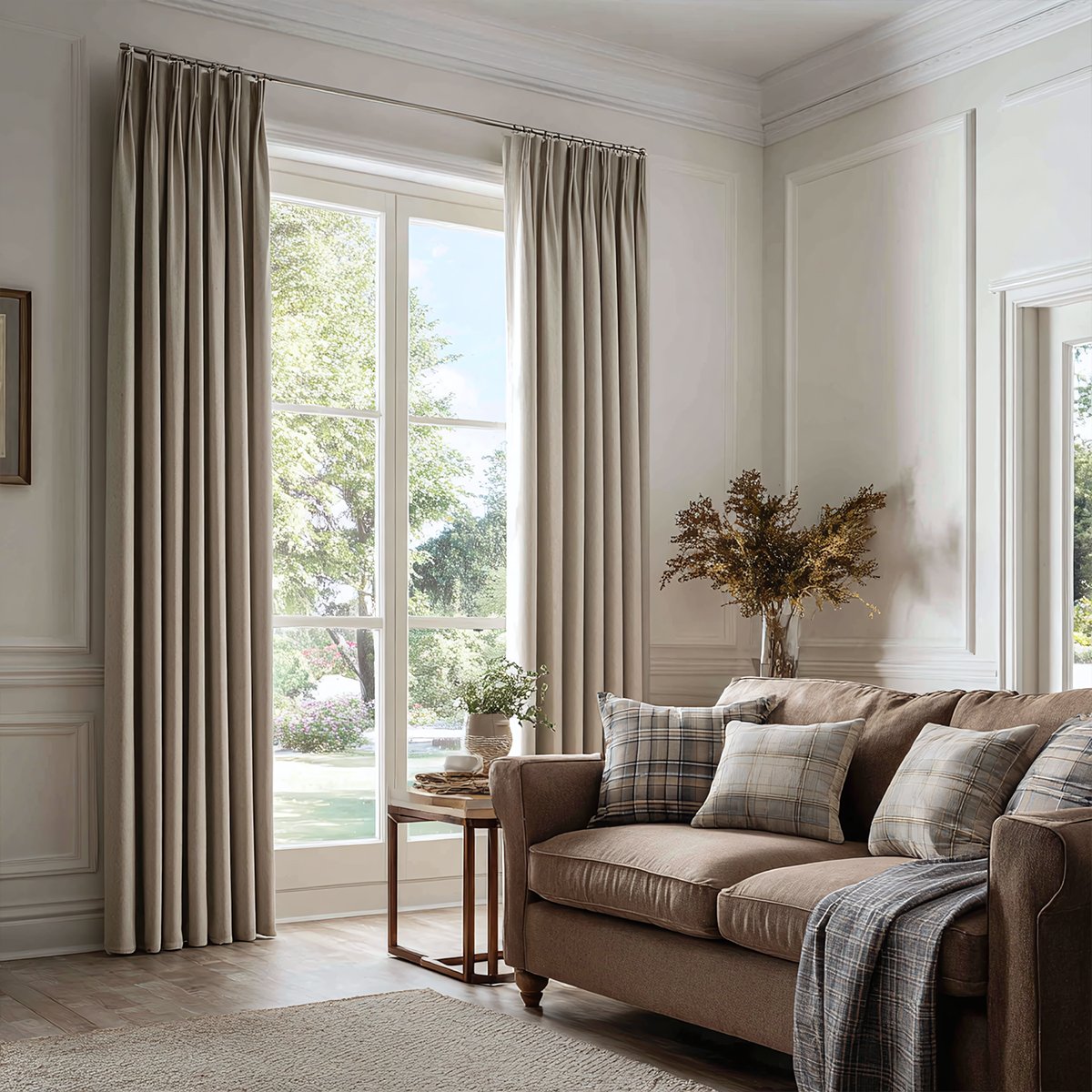 Velvet Blackout Pleated Curtains