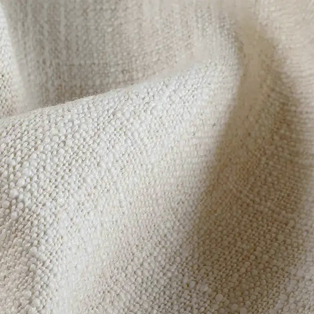 Linen Draped Living Room Blackout Curtains