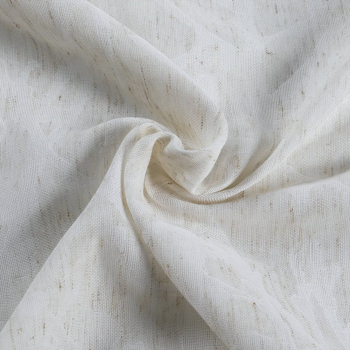 Linen Style Cotton Gauze Pleated Curtains