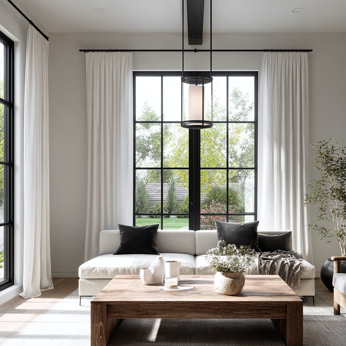 Light And Breathable Pleated Tulle Curtains