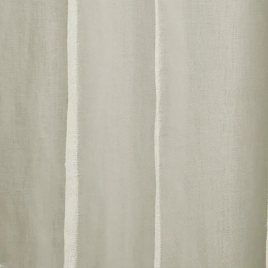 Vestige Belgian Linen Pleated Blackout Curtains For Living Room And Bedroom