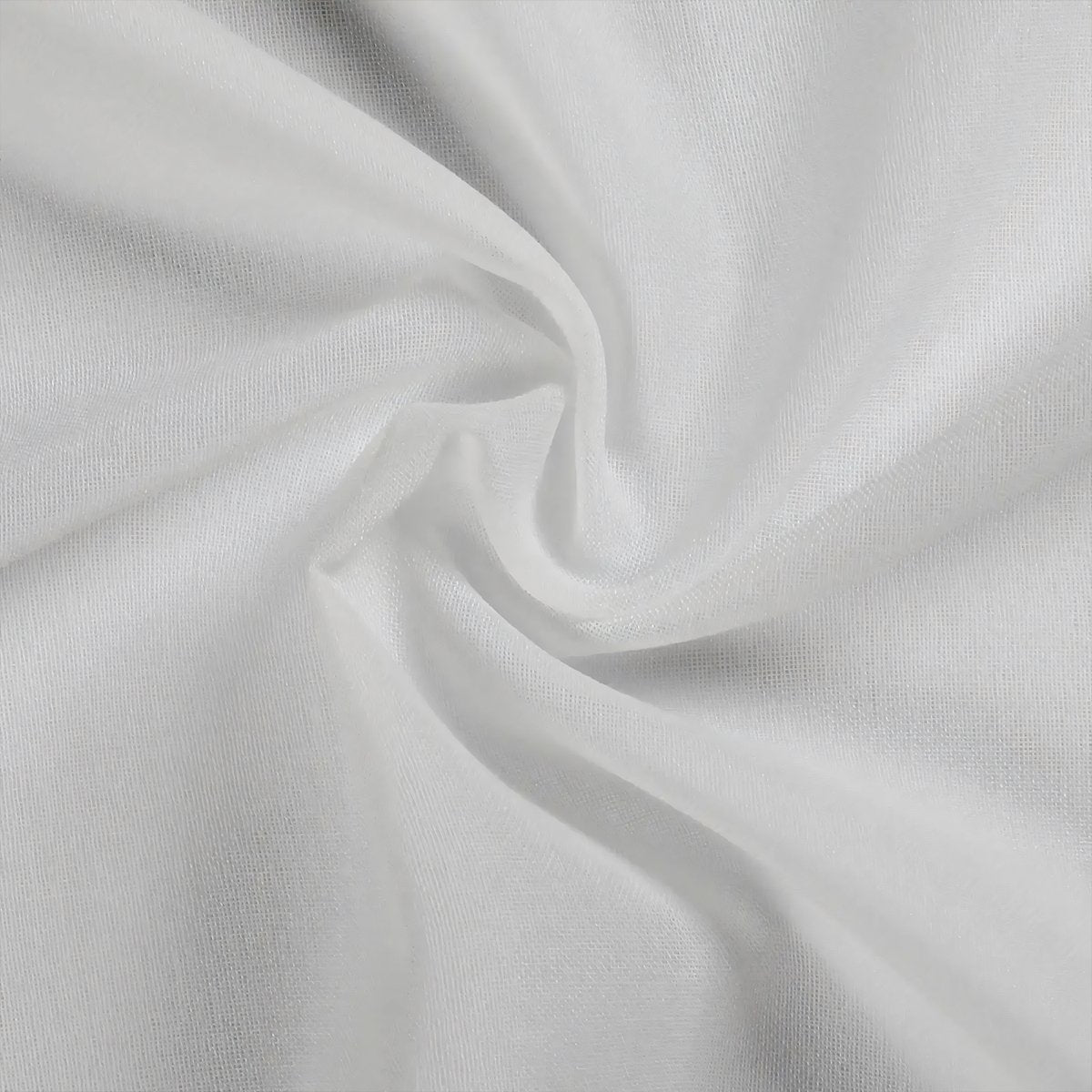White Translucent Tulle Living Room Curtains Soft Top