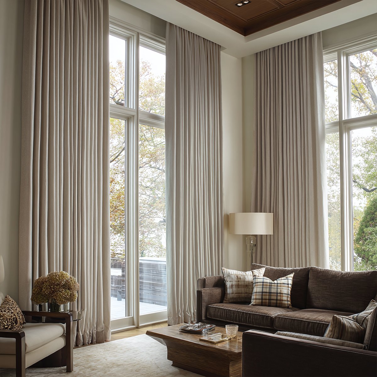 Velvet Blackout Pleated Curtains