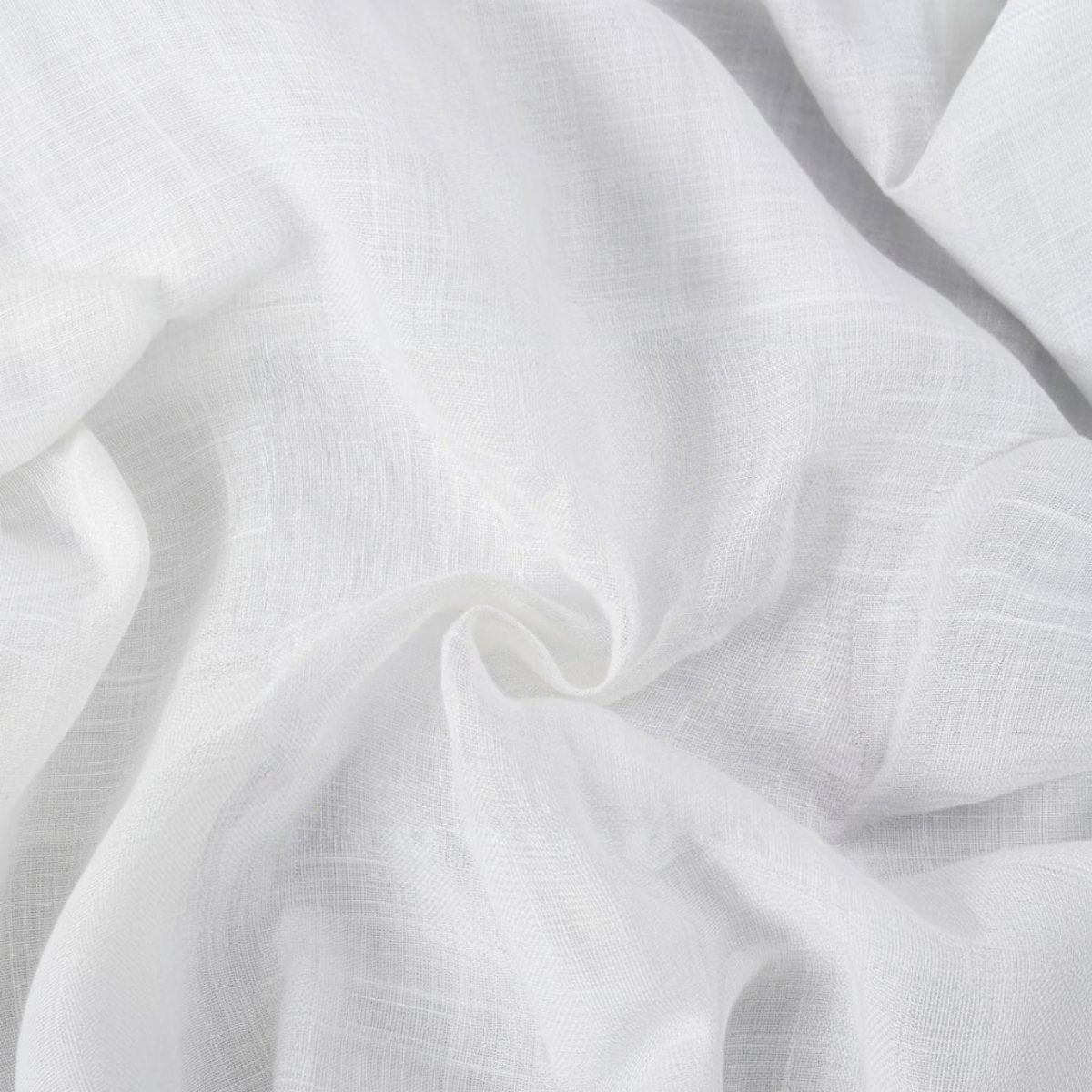 100% European Flax Linen Sheer Curtain Soft Pleated Style
