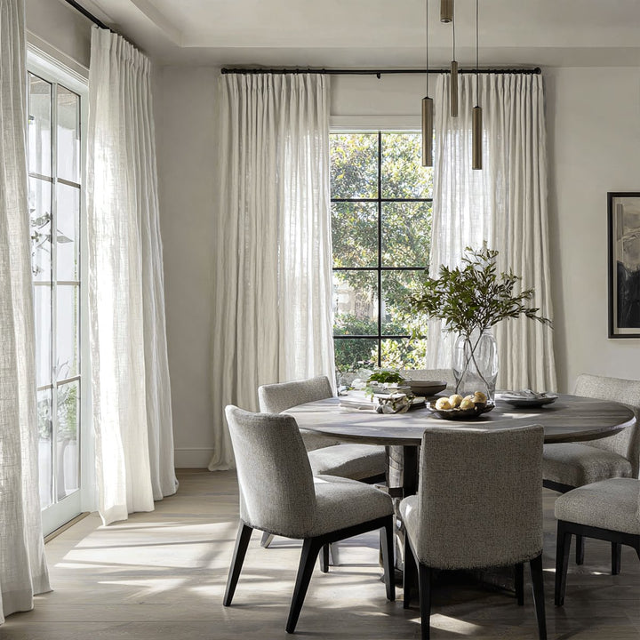 Gauze Linen Blend Sheer Curtains