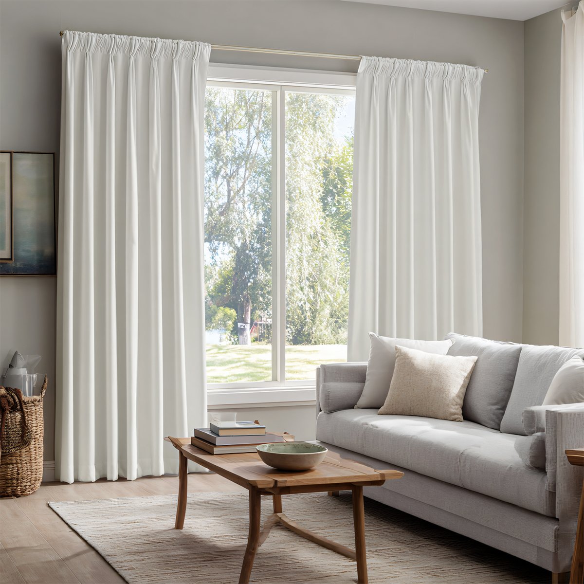 Velvet Blackout Pleated Curtains Soft Top
