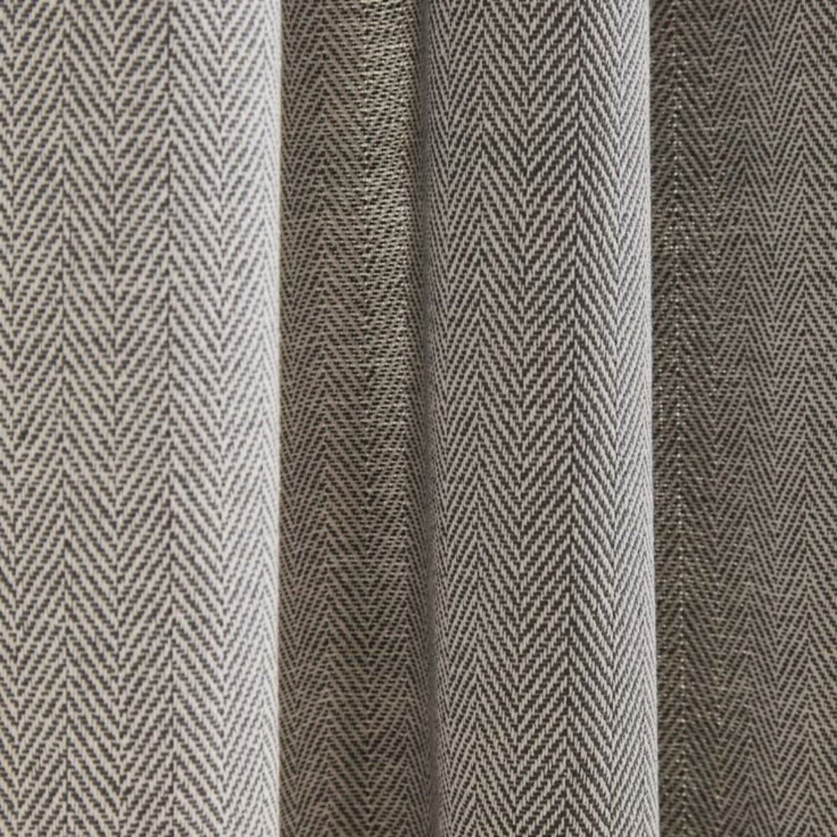 Premium Herringbone Pattern Custom Pleated Curtains