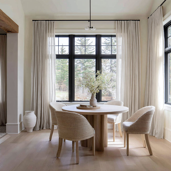 Gauze Linen Blend Sheer Curtains