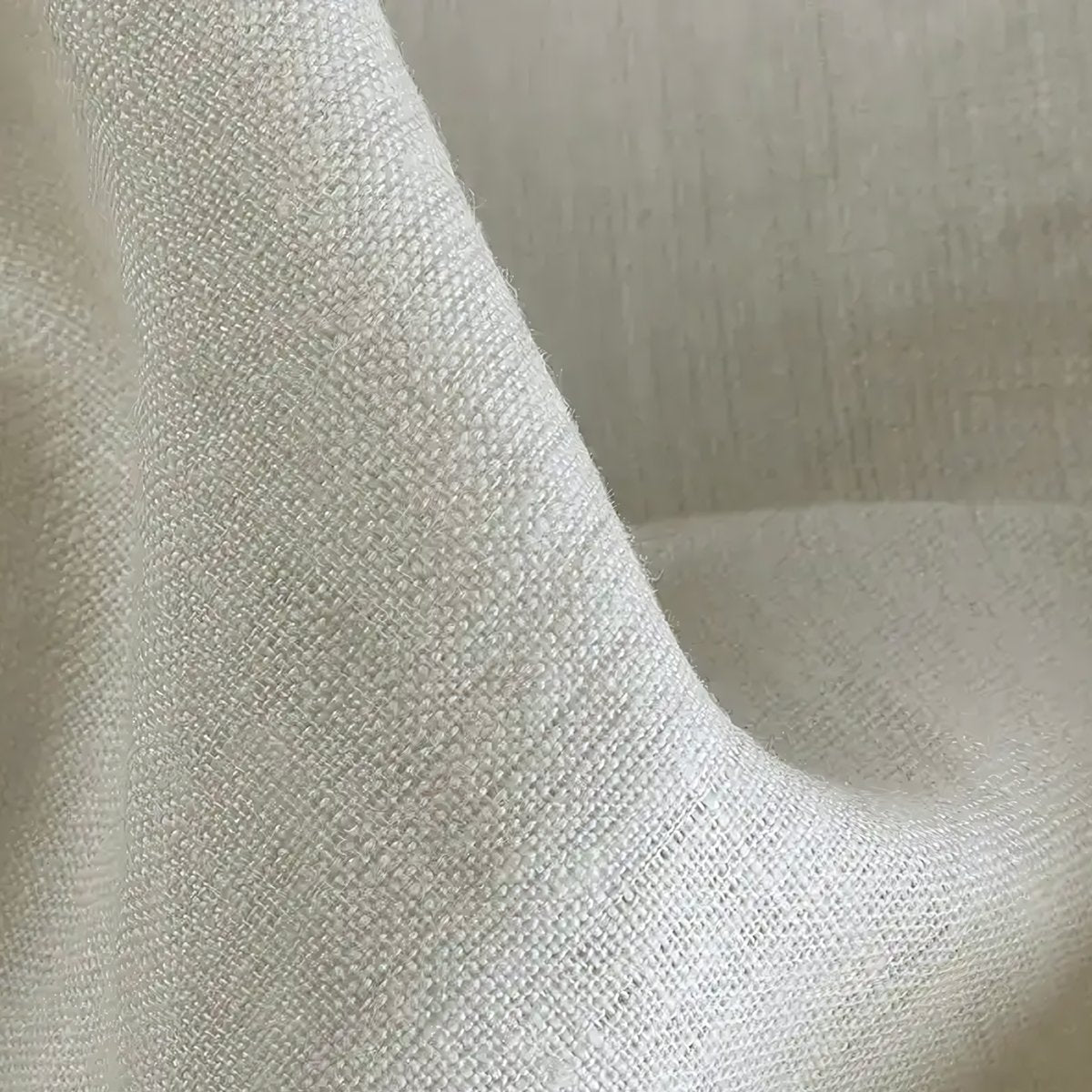 Belgian Linen Pleated Blackout Curtains For Living Room And Bedroom
