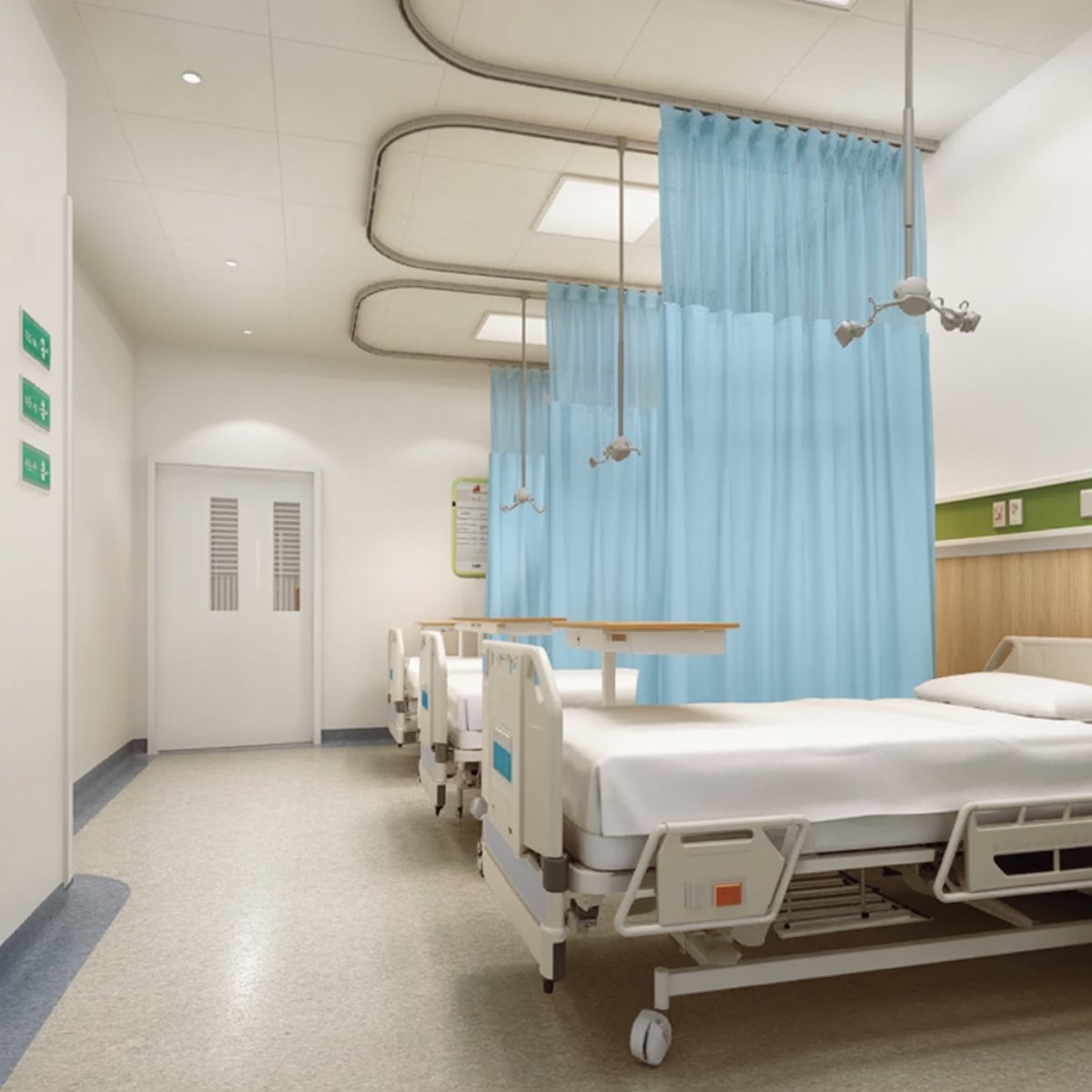 Professional Cubicle Privacy Curtain for Clinic SPA Lab