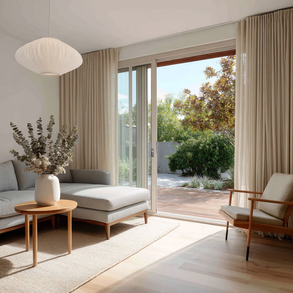 Canvas Linen Pleated Blackout Curtains Heavyweight Elegant Custom Modern Solid Drapes