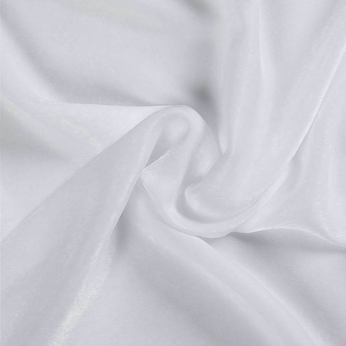 White Tulle Bedroom Living Room Curtains Soft Top