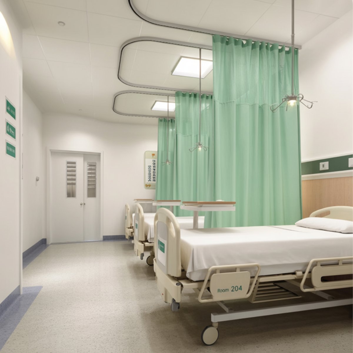 Professional Cubicle Privacy Curtain for Clinic SPA Lab
