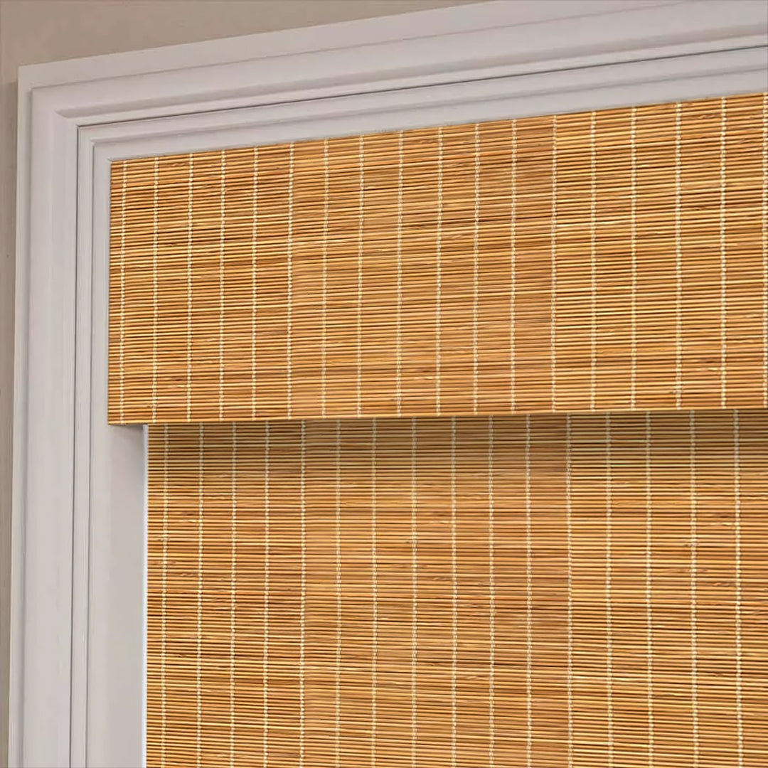 100% Bamboo Woven Shade - Pale Amber