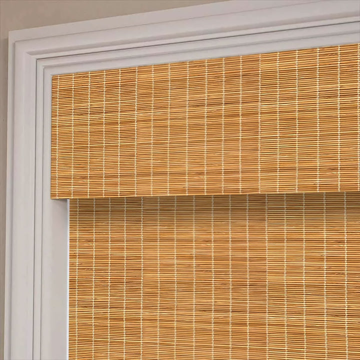 100% Bamboo Woven Shade - Pale Amber