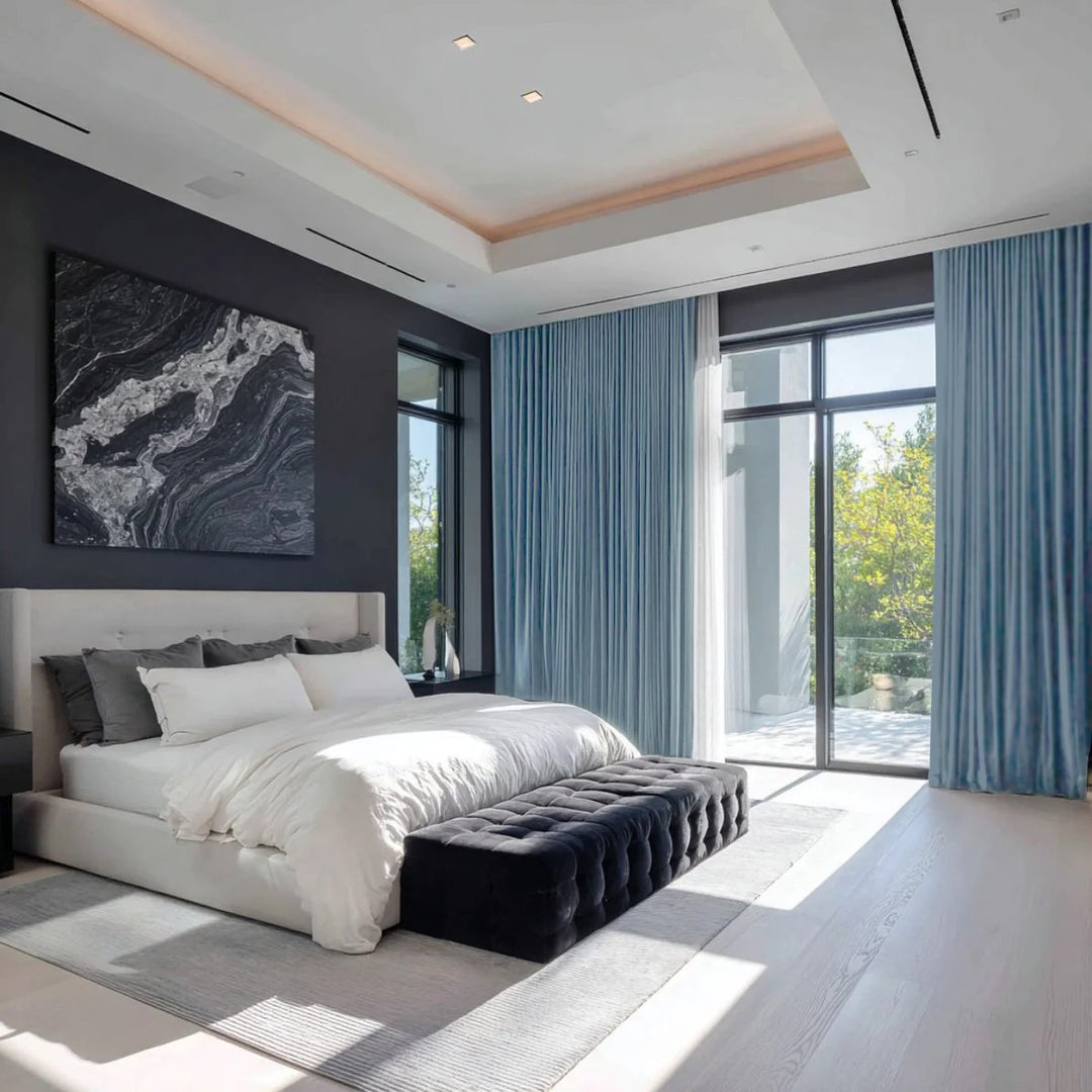 Serenity 100% Blackout Pleated Drapes Light Block Privacy Comfort Thermal Curtains