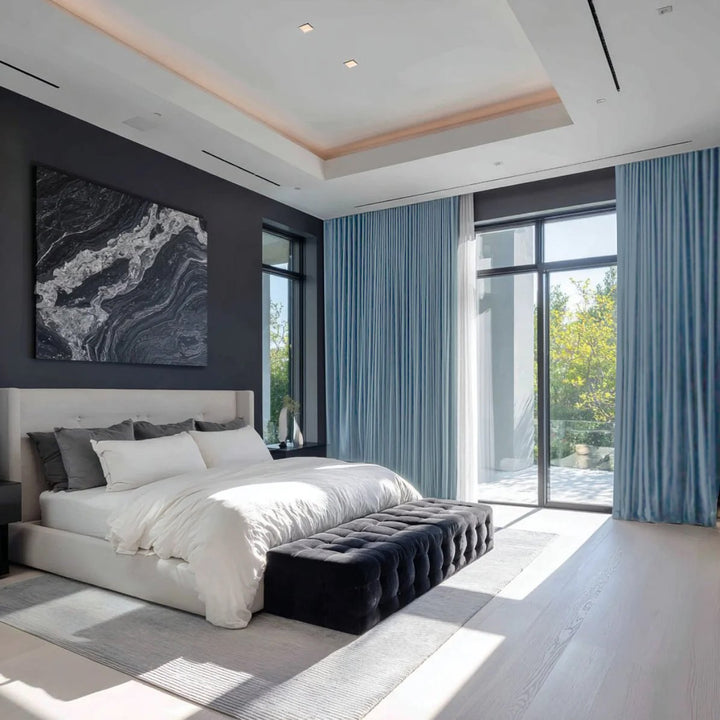 Serenity 100% Blackout Pleated Drapes Light Block Privacy Comfort Thermal Curtains