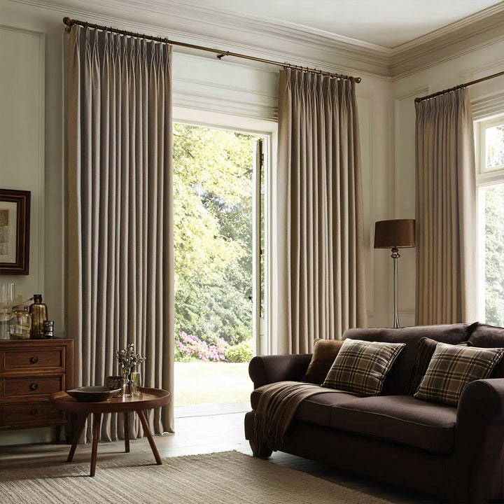 Nest Elegant Velvet Pleated Living Room Bedroom Thermal Curtains
