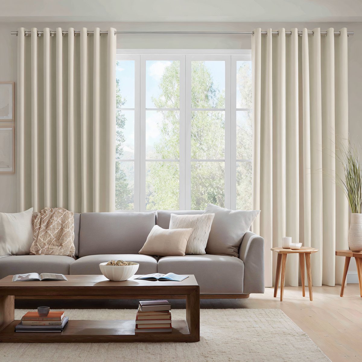 Velvet Blackout Pleated Curtains Grommet