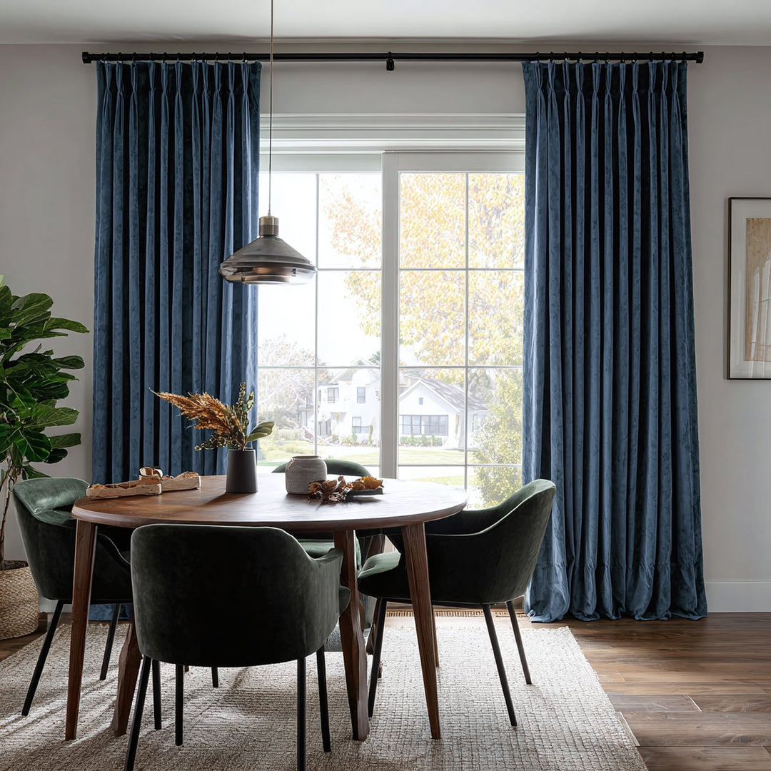 Nest Custom Velvet Thermal Curtains Pinch Pleat Grommet