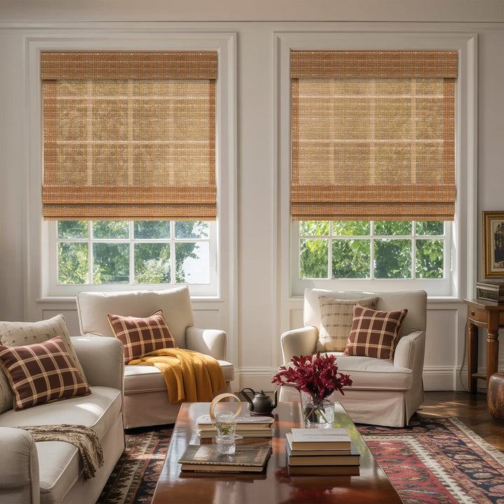 100% Bamboo Woven Shade - Warm Tan
