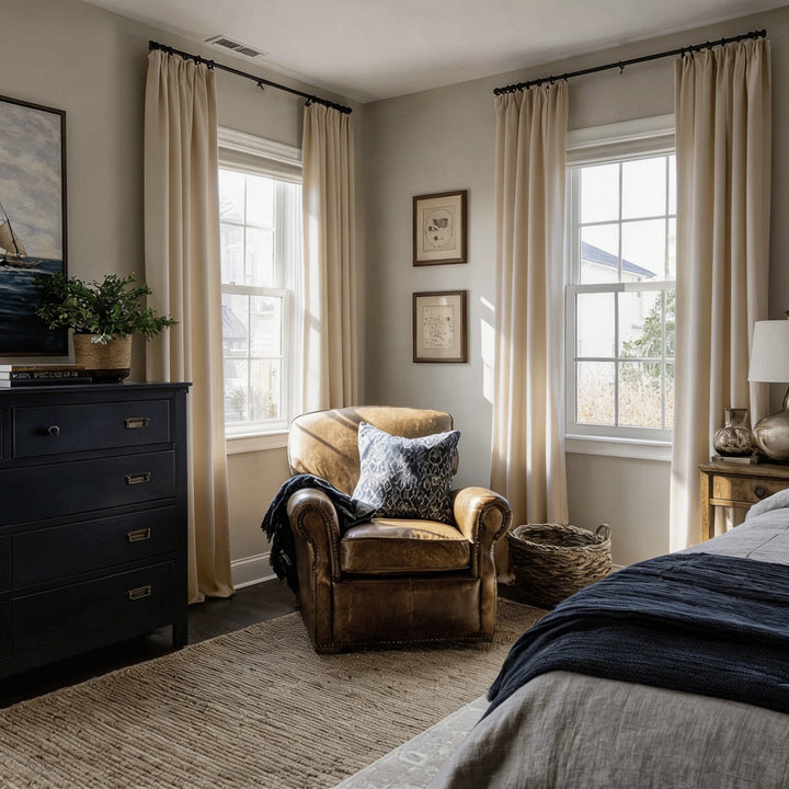 Delta Custom Diamond Textured Linen Cotton Curtains