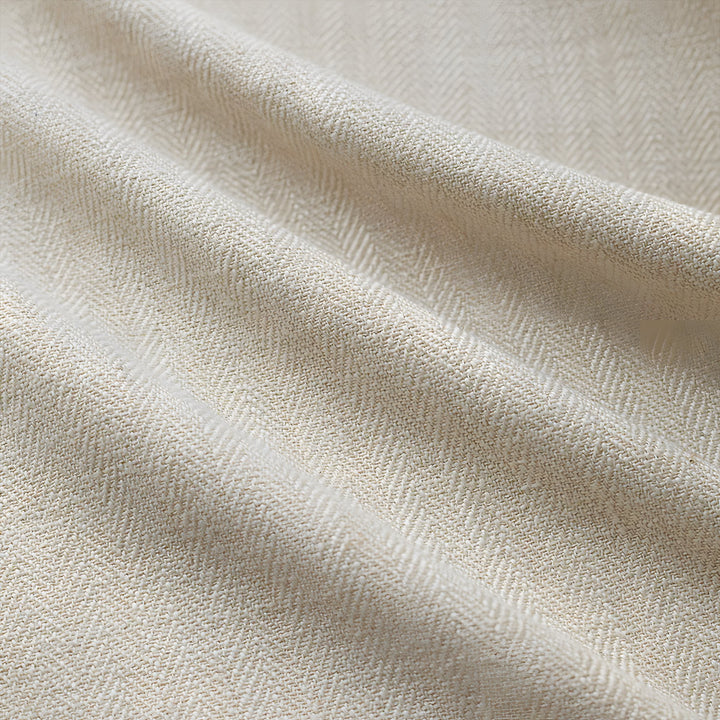 Chevron Custom Herringbone Cotton Blend Pinch Pleat Curtains