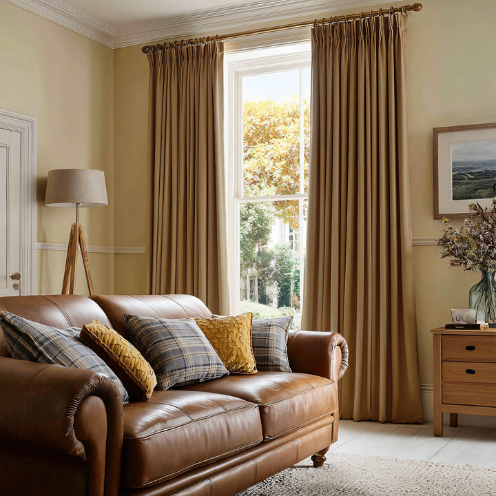 Nest Elegant Velvet Pleated Living Room Bedroom Thermal Curtains