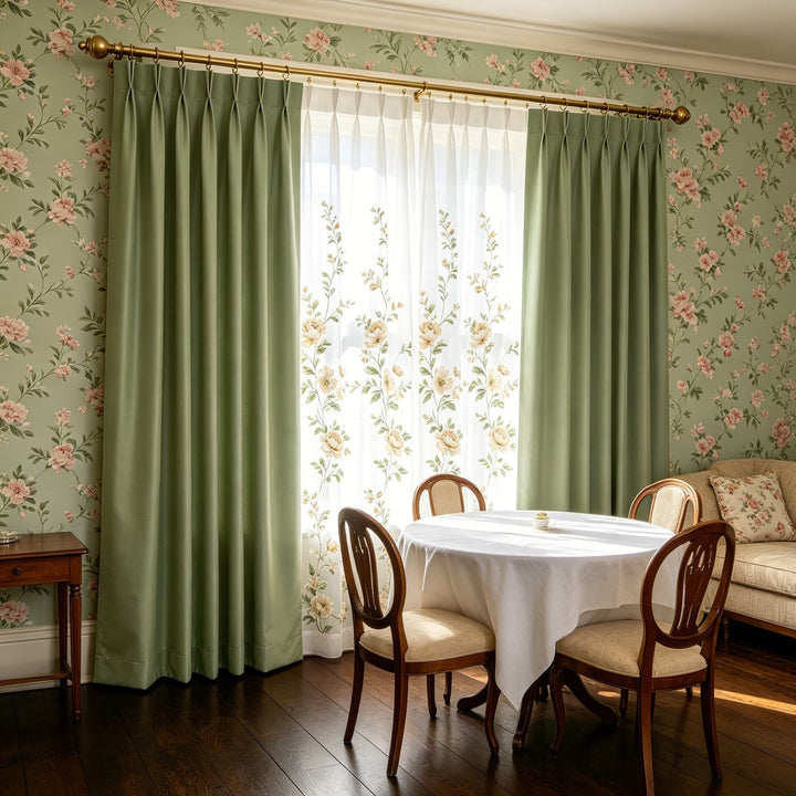 Nox Custom Pinch Pleat Linen 100% Blackout Curtains