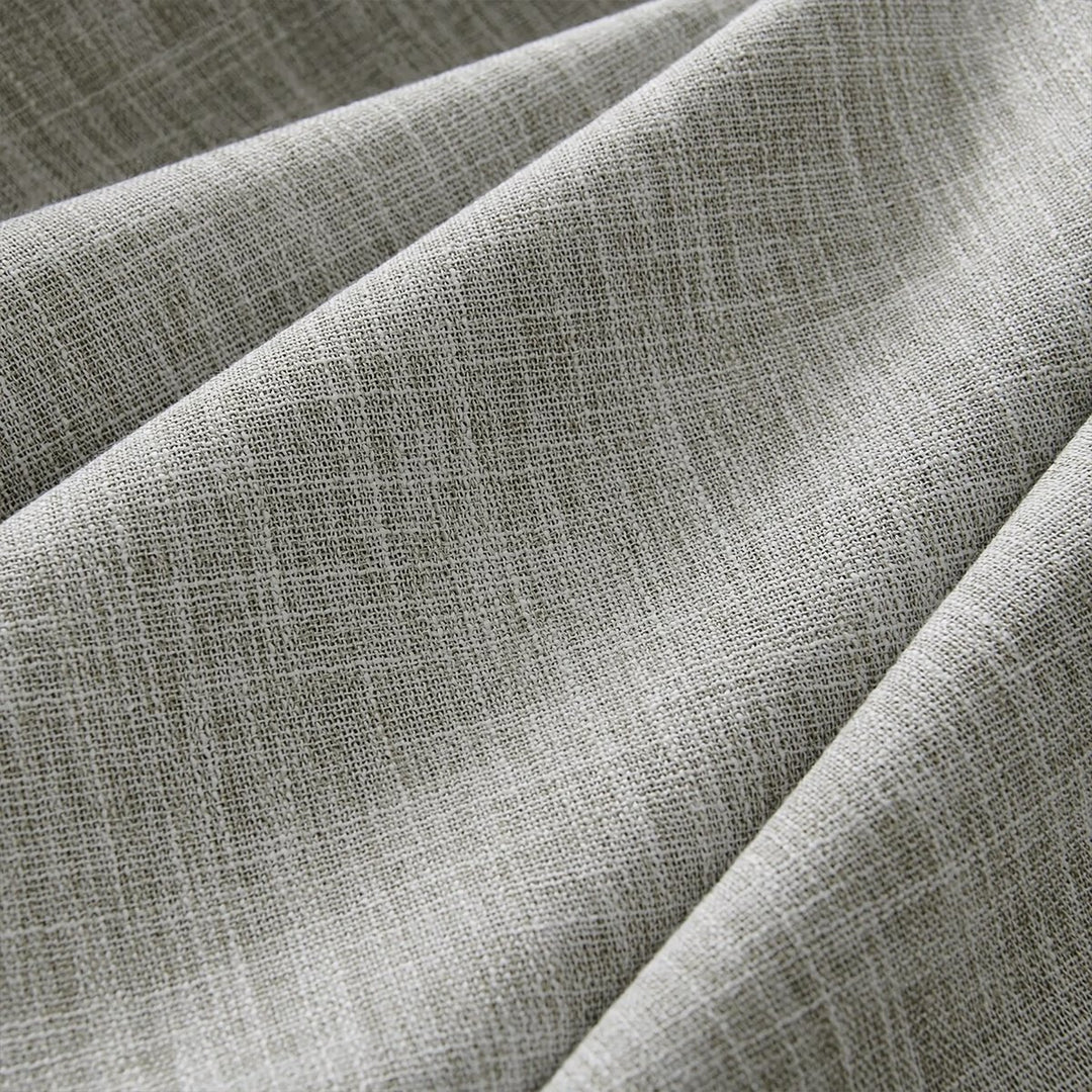 100% Blackout Linen Pleated Curtains