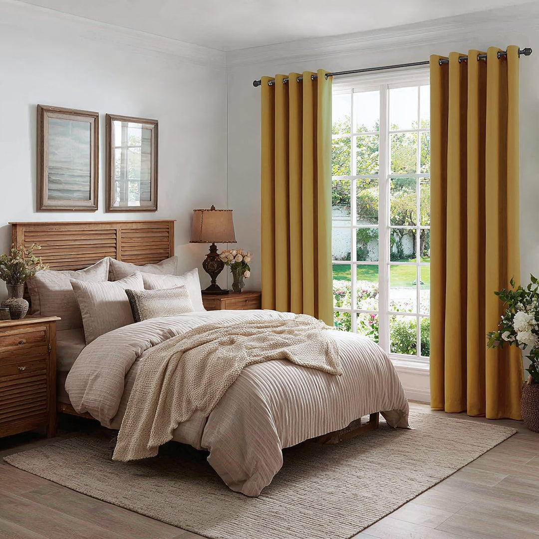 Nest Custom Velvet Thermal Curtains Pinch Pleat Grommet