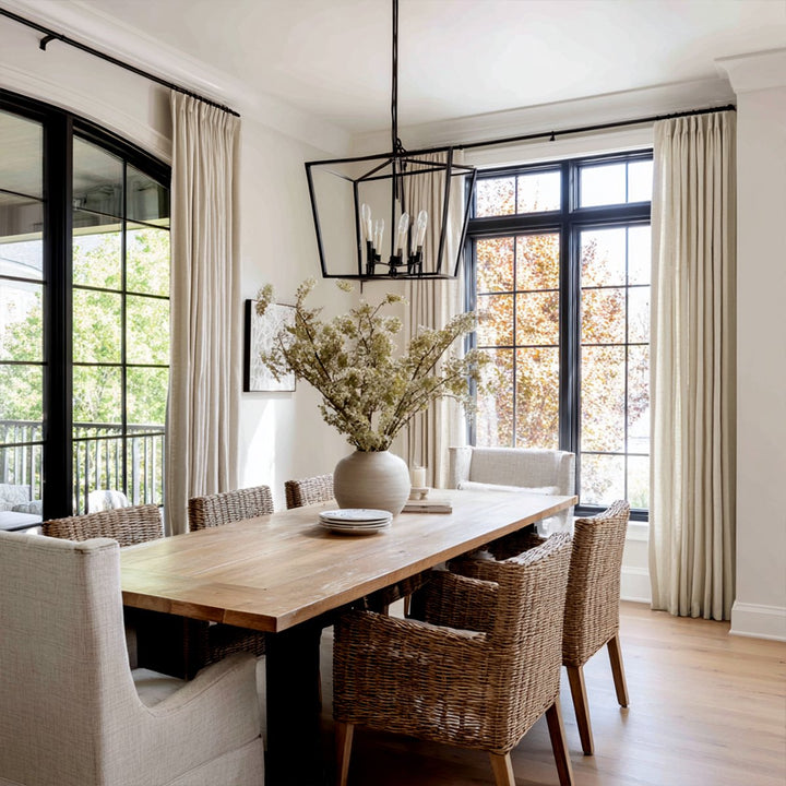 Haven Luxury Linen Cotton Pleated Living Room Decorative Thermal Curtains