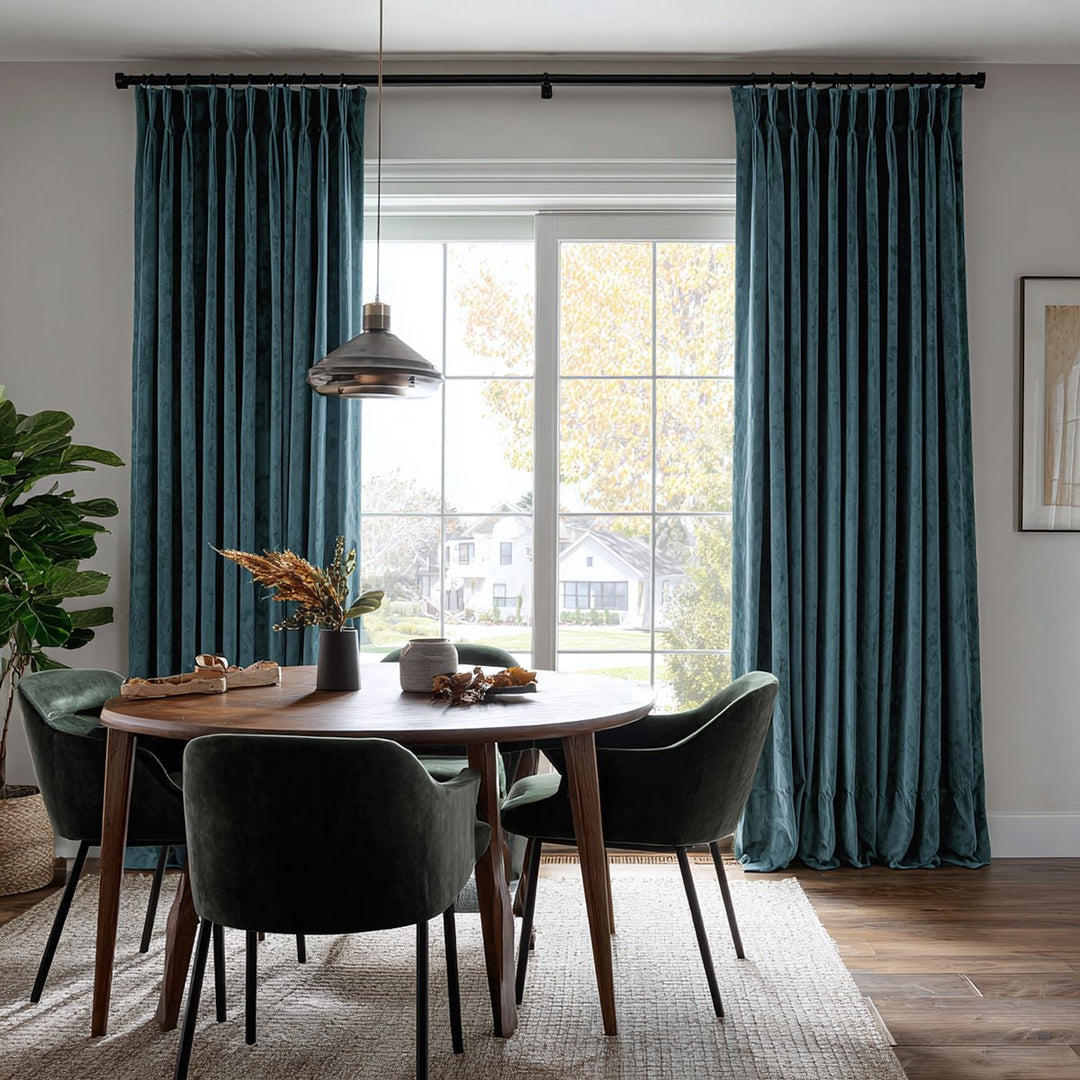 Nest Custom Velvet Thermal Curtains Pinch Pleat Grommet