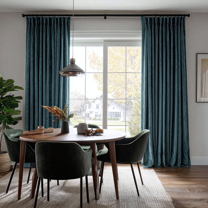 Nest Custom Velvet Thermal Curtains Pinch Pleat Grommet