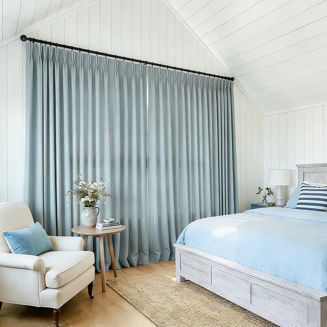 Custom Linen Curtains Bamboo Texture for Living Room Bedroom Made to Measure Window Panels