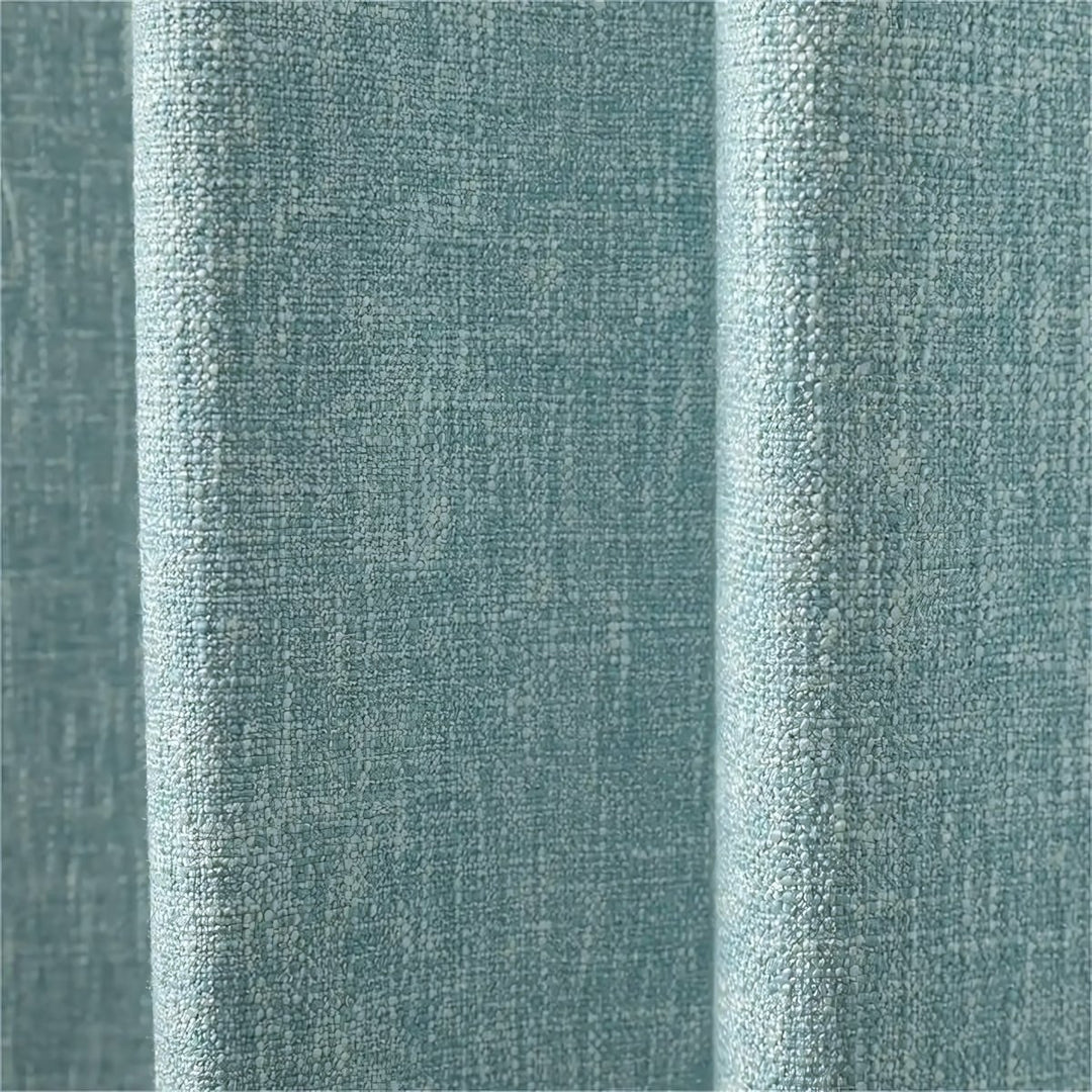 Haptic Double-Sided Textured Blackout Pleated Curtains