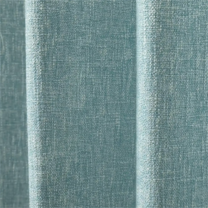 Haptic Double-Sided Textured Blackout Pleated Curtains