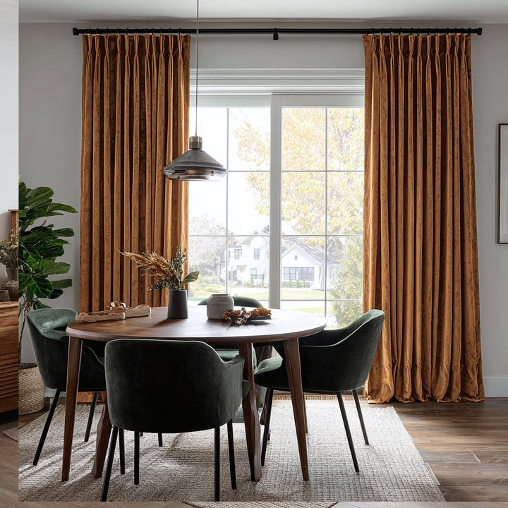 Nest Custom Velvet Thermal Curtains Pinch Pleat Grommet