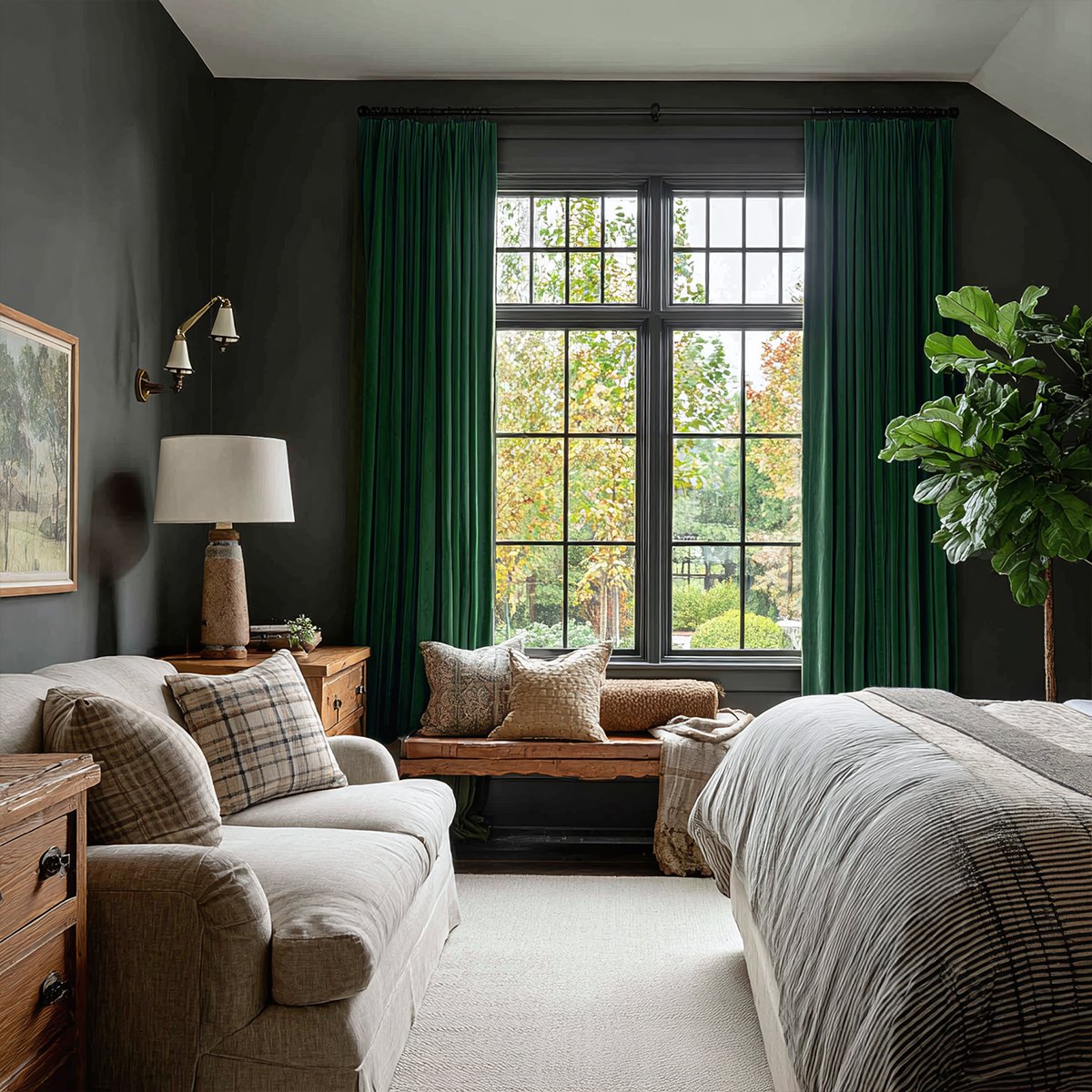 Luxurious Velvet Pleated Curtains