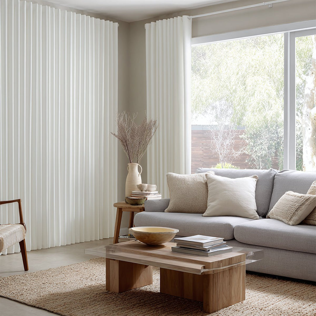 Thrum Linen Draped Living Room Blackout Curtains Grommet