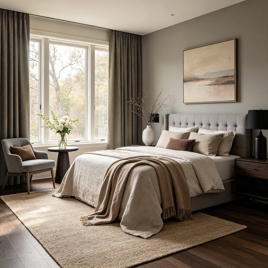 Lume Linen Blackout Custom Curtains Breathable Pinch Pleat
