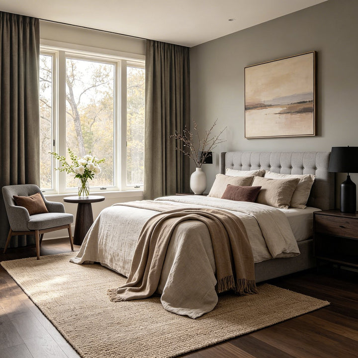 Lume Linen Blackout Custom Curtains Breathable Pinch Pleat
