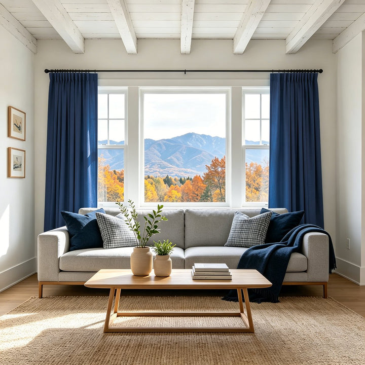 Lume Linen Blackout Custom Curtains Breathable Pinch Pleat