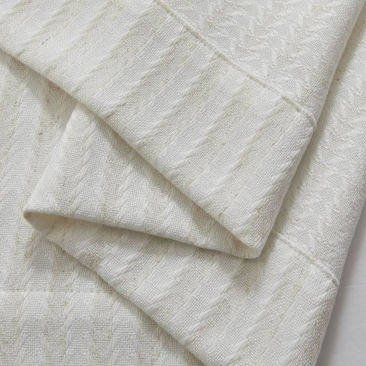 Fishbone Texture Fabric Pleated Curtains