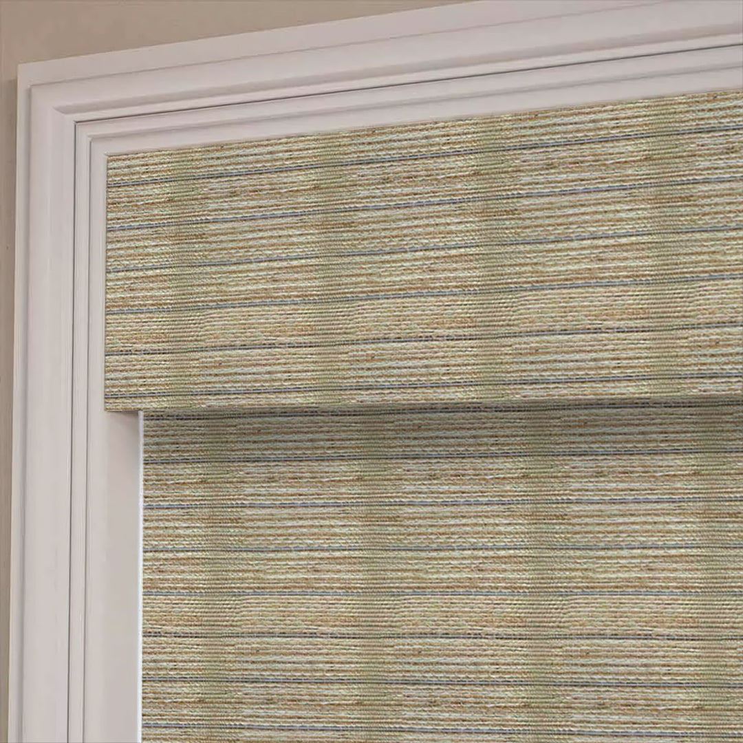 Natural Ramie Bamboo Woven Shade - Sage Gray