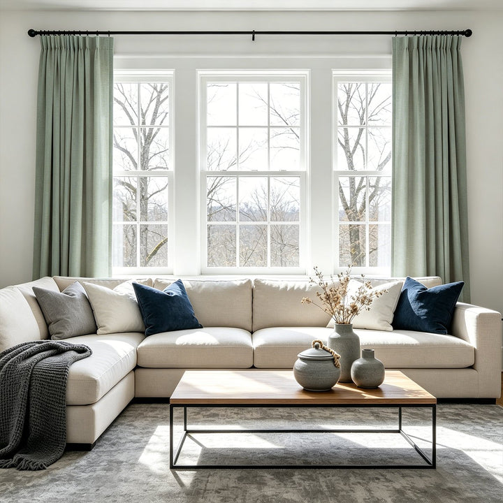 Lume Linen Blackout Custom Curtains Breathable Pinch Pleat