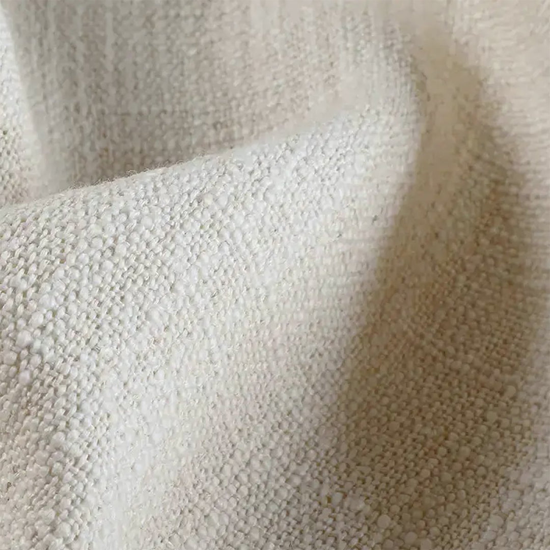 Linen Draped Living Room Blackout Curtains